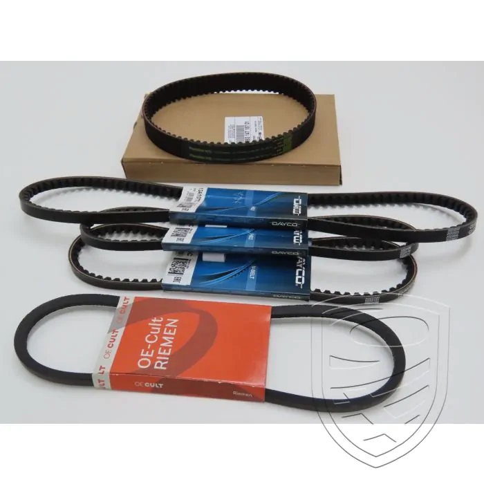 Jeu de courroies pour Porsche 993 Carrera 2/4/S alternateur, climatisation, pompe de direction assistée
