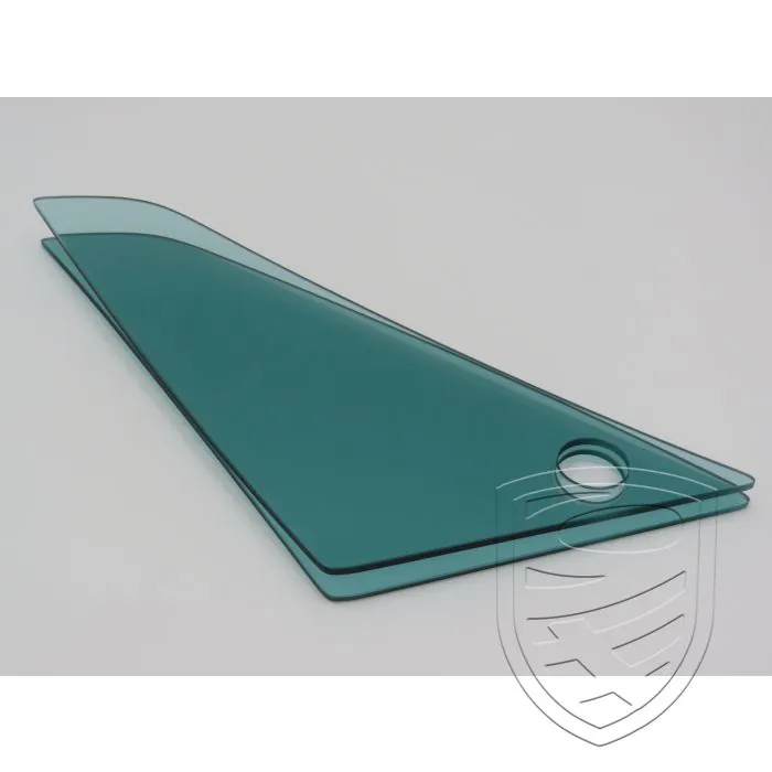 Electric side mirror set in "Singer style", chrome-plated, complete with front triangular windows for Porsche 911 964 993