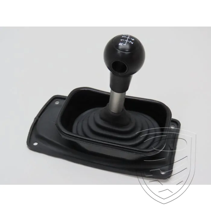 Shift knob kit "DLS-style", black sleeve , 5-speed for Porsche 964