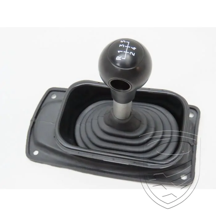 Shift knob kit "DLS-style", black sleeve , 5-speed for Porsche 964