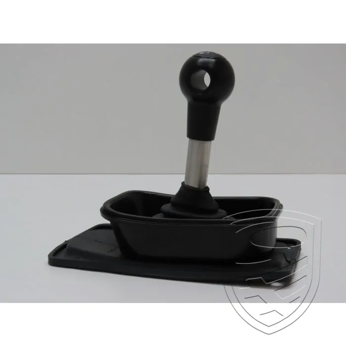 Shift knob kit "DLS-style", black sleeve , 5-speed for Porsche 964