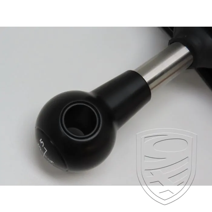 Shift knob kit "DLS-style", black sleeve , 5-speed for Porsche 964