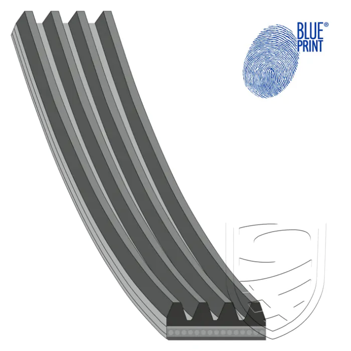 Geribde V-riem voor Porsche 928