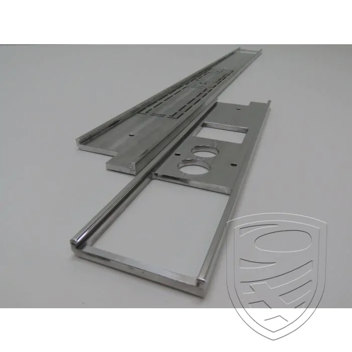 Singer-style dashboard frame set without glove box for Porsche 911 G '86-'89 - polished