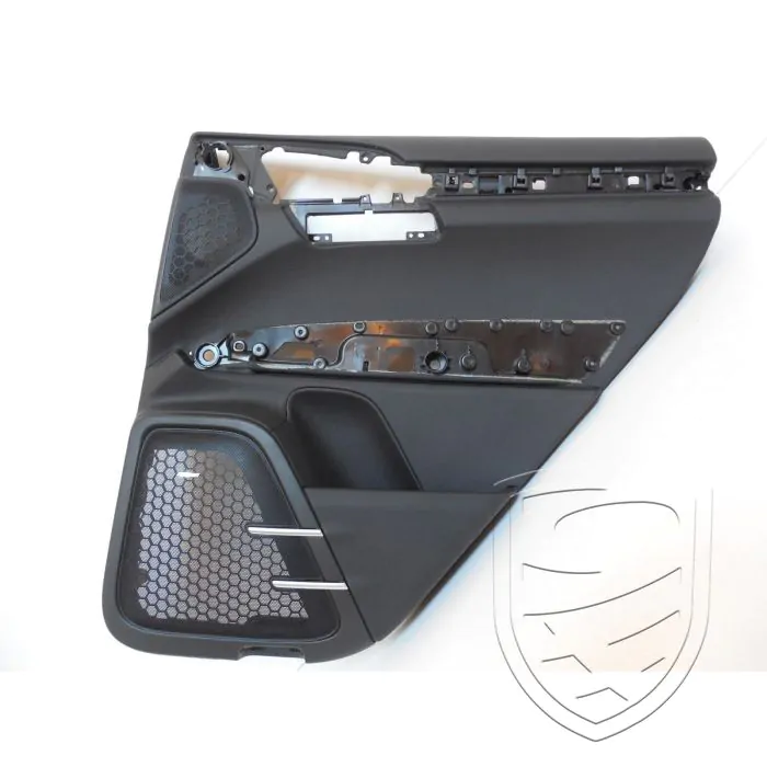 Porsche 958 Cayenne door panel rear right smooth leather black