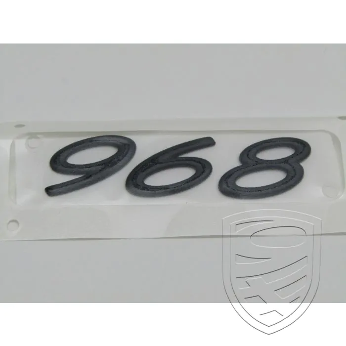 Emblem "968" black for Porsche 968 986 Boxster