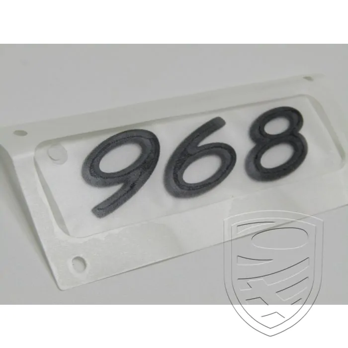 Emblem "968" black for Porsche 968 986 Boxster