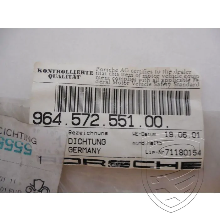 Porsche 911 993 964 Pakking airco box 96457255100 NIEUW  