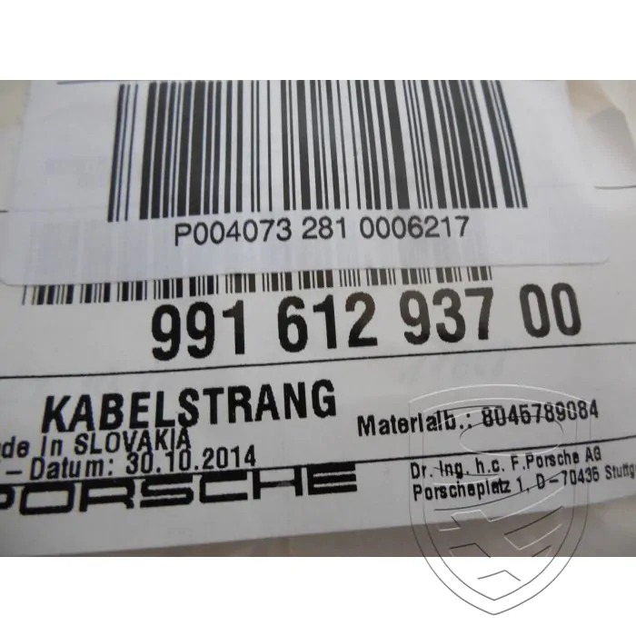 Porsche 991 kabelboom deel voor rechts