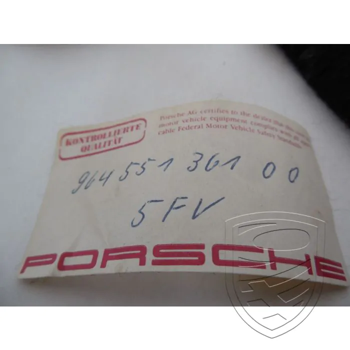 Porsche 911 964 Zelfklevend tapijt zijdeel links zwart