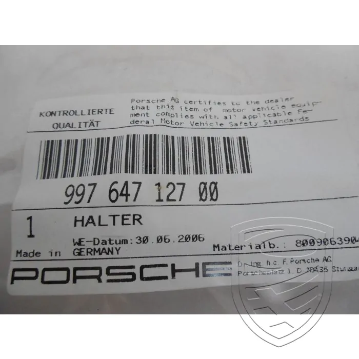 Porsche 911 996 997 holder telephone antenna 99764712700 NEW