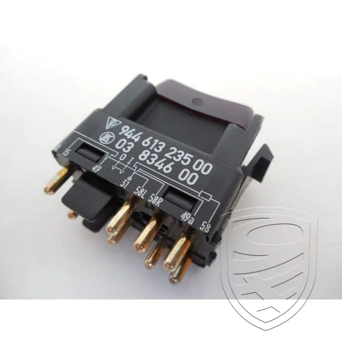 Porsche 911 964 944 1985-1991 warning light switch black