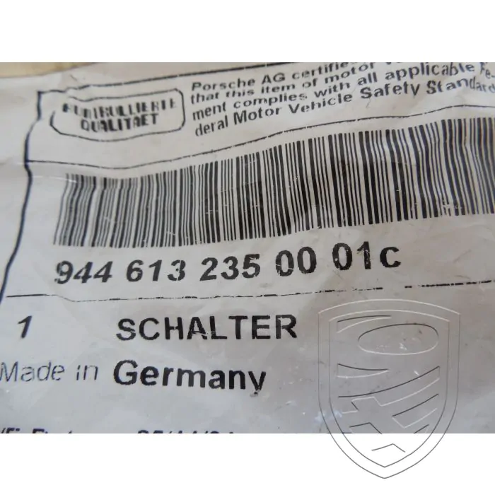 Porsche 911 964 944 1985-1991 warning light switch black