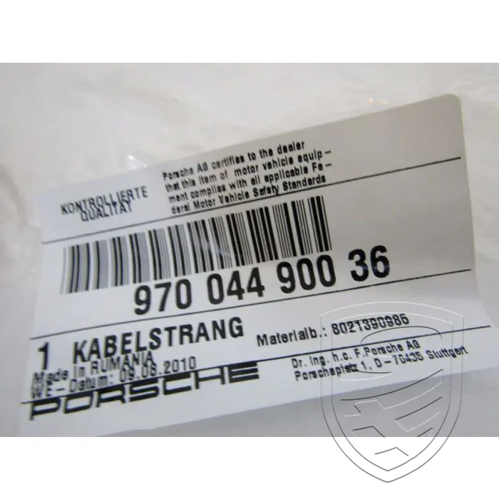Porsche 970 Panamera kabelboom microfoon