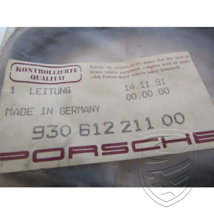 Porsche 911 930 Turbo Mijn. 84-89 Waarschuwing slijtage remvoeringen HA