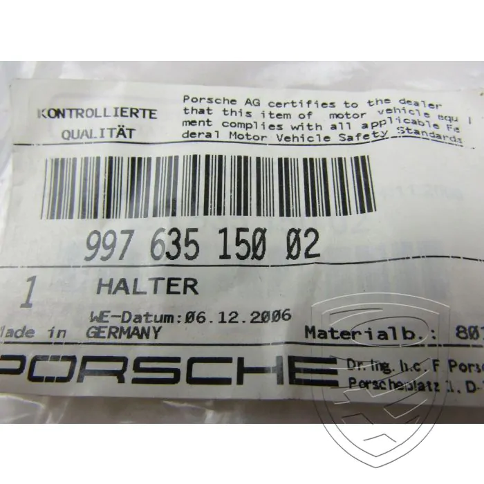 Porsche 911 997 987 Boxster Cayman beugel claxon