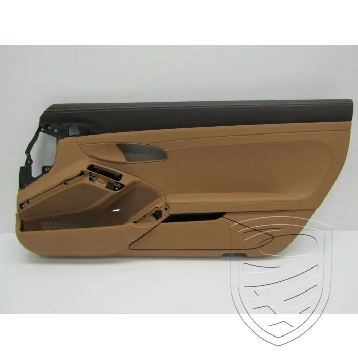 Porsche 991 door panel right bicolor leather espresso/cognac