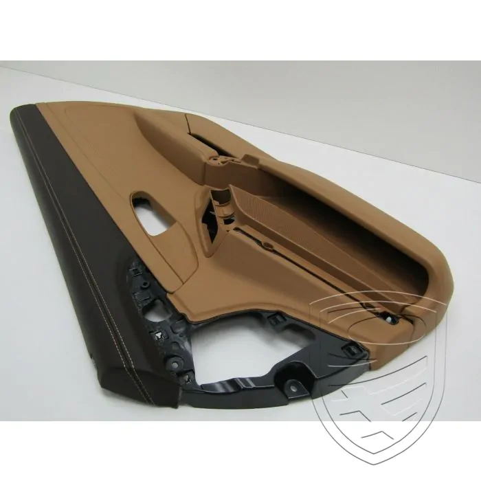 Porsche 991 door panel right bicolor leather espresso/cognac