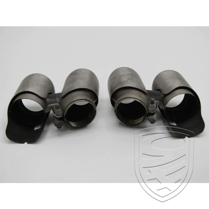 Porsche 991.2 C2S/C4S 2017-2019 set 2x tailpipe exhaust L+R