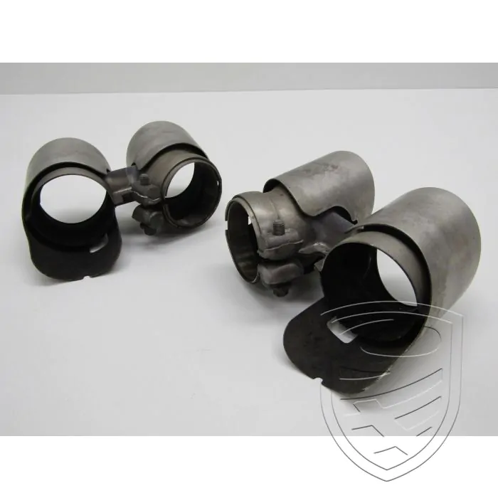 Porsche 991.2 C2S/C4S 2017-2019 set 2x tailpipe exhaust L+R