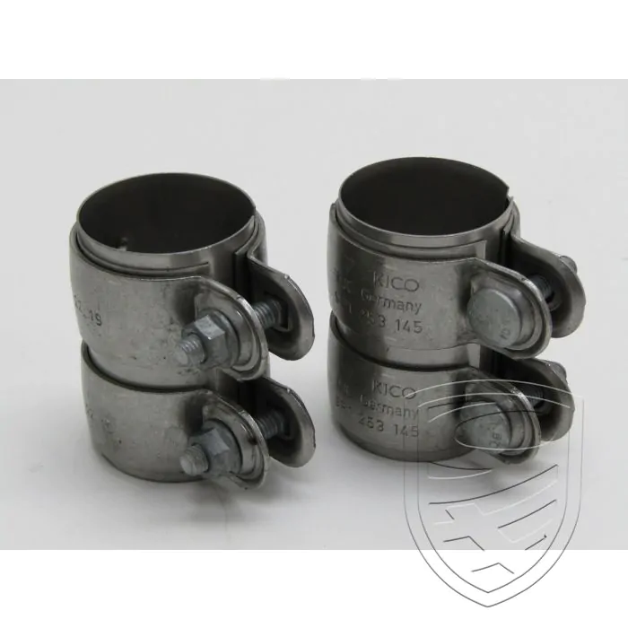 Porsche 991.2 Jeu 2x collier de serrage entre catalyseur et silencieux
