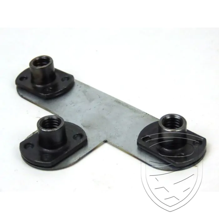 Threaded plate for door latch for Porsche 356 B/C