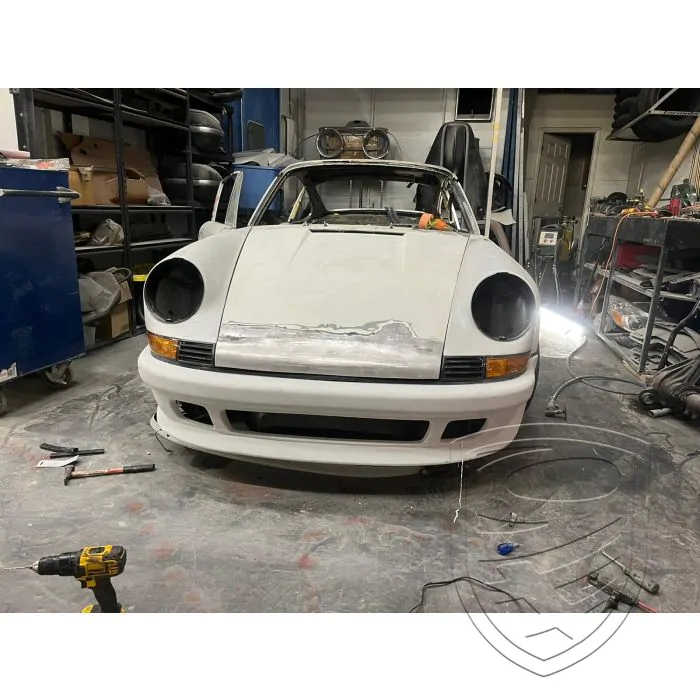 Singer-look pare-chocs avant avec ailes assortis avec découpe pour trappe à carburant pour 911G 964 backdating