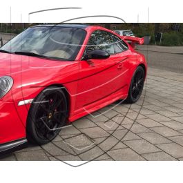 Porsche GT3 ブラックショートパンツ 997 GT2 / GT3 RS-look side skirts for 997 C2/C2S