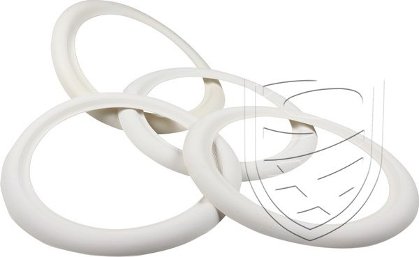 D.w.z in stand houden Meerdere White wall ring, 4 pcs., 16"