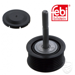 Idler Pulley for auxiliary belt, with bolt for Porsche 957 958 Cayenne 970 Panamera