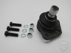 Ball joint for wishbone, 15 mm, front, left=right, with bolts and nuts for Porsche 924 