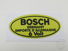 Sticker 6V voor ontstekingsbobijn voor Porsche 356 A/B/C