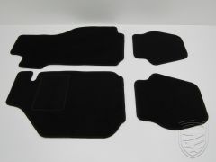 Floor mat set, 4 pcs., black for Porsche 911 '74-'89 Targa/Cabrio