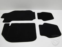 Kit de tapis de sol noir (4 pièces) pour Porsche 911 '74-'89 Coupe