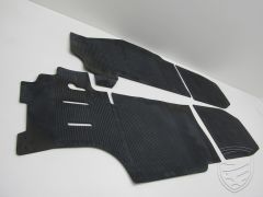 Floor mat set, rubber, 4 pcs., black for Porsche 911 '63-'73