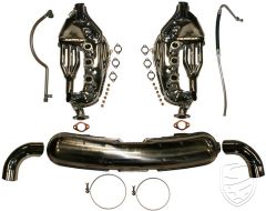 Exhaust conversion set, free-flow, with loose 84 mm tail pipes for Porsche 911 '74-'83