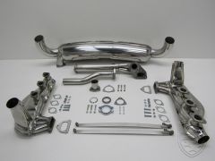 Exhaust kit with 2 pipes Ø 84 mm, stainless steel for Porsche 911 2,7 3,0 '74-'83