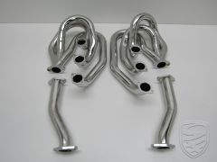 Racing header set without heating function, with pipes, Stainless Steel for Porsche 911 '63-'79