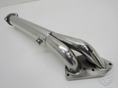 Pre-silencer without baffling, Sport, Stainless Steel, polished for Porsche 911 '76-'89