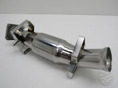 Catalytic converter, Sport, Stainless Steel, polished for Porsche 964 