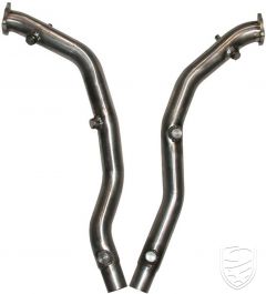 Catalytic pipes, dummy, Stainless Steel for Porsche 996 