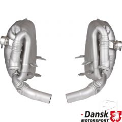 Exhaust set, Sport, rear, "Super sound", stainless steel, w/adjustable sound valves for Porsche 996 C2/C4