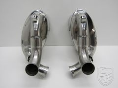 Rear Exhaust Set, Sport, 60 mm tubing, stainless steel, polished for Porsche 993 Turbo