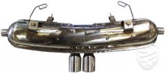 Exhaust, Sport with dual tail pipes, stainless steel for Porsche 986 Boxster