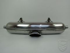 Exhaust, Sport, with single tail pipe, Stainless Steel. With TÜV/EEC approval for Boxster 986