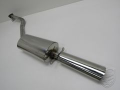 Exhaust, Sport, rear, Stainless Steel. With TÜV/EEC approval, polished for Porsche 924S 944
