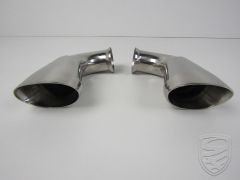 Bypass tail pipes, left/right, Stainless Steel. Replace the end exhausts. Very loud sound!! for Porsche 993