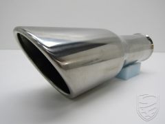 Tail pipe, Stainless Steel, polished for Porsche 964