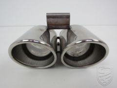 Tail pipe, dual look, stainless steel for Boxster 986 