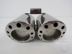Tail pipe, "Super sound", stainless steel for Porsche 986 Boxster